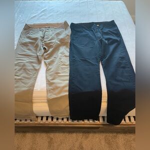 Ralph Raulen Men's Chino Pants - Black and Khaki 36/32 $ 40 for 2